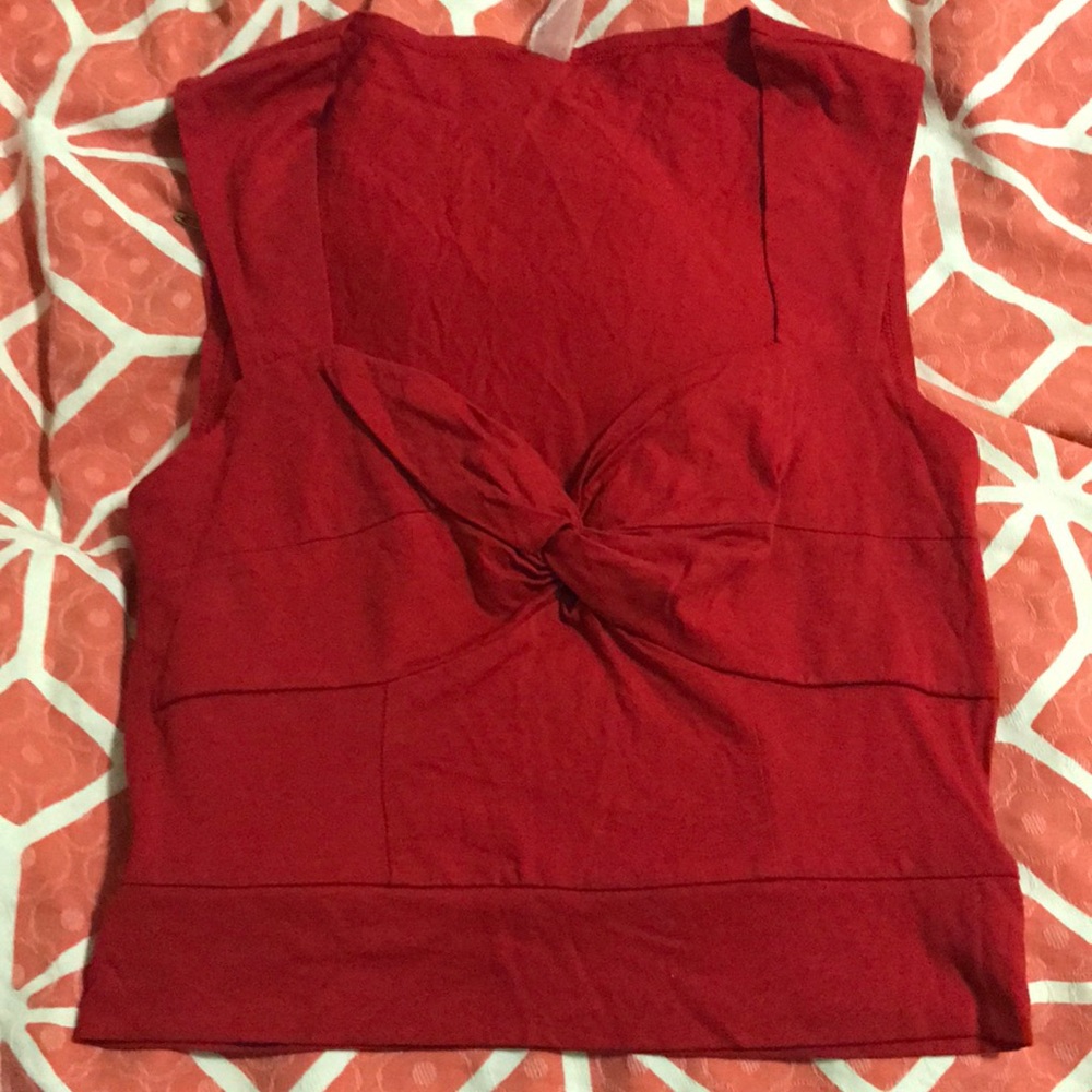 Nanette Lepore Oonagh Red Crop Top